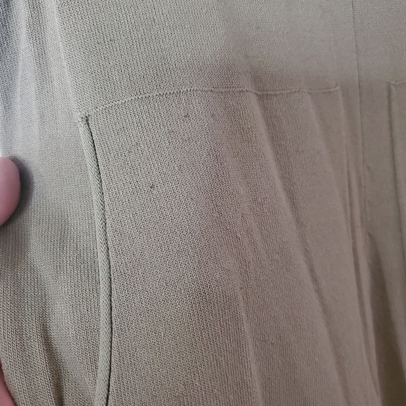 Roolee Knit Wideleg Jumpsuit Size Small Beige BoHo Nursing Friendly - Picture 3 of 10